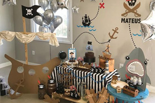 День рождение в стиле "Пиратская вечеринка": Декор стола