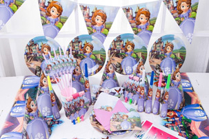 День рождение в стиле "Принцесса София": Воздушные шары