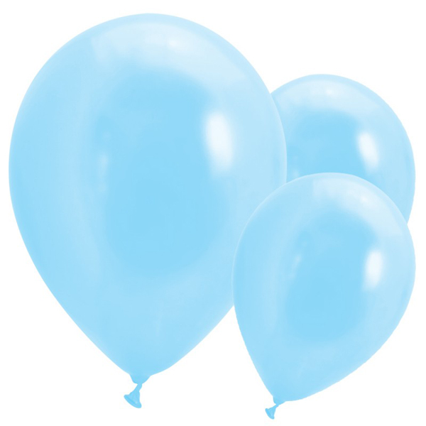 Воздушный шар: 25 см, светло - голубой