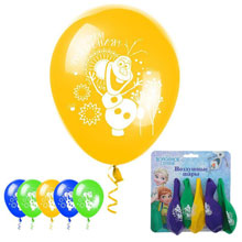 Набор воздушных шаров "С днем рождения" (5 шт, 30 см; Олаф - "Холодное сердце")