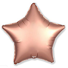 Фольгированный шар "Звездочка", розовое золото, 52 см