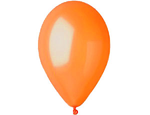 Воздушный шар: 13 см, оранжевый