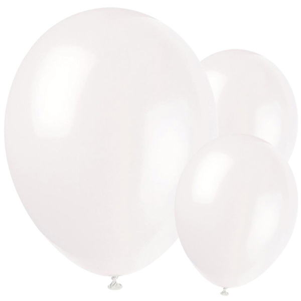 Воздушный шар: 30 см, белый