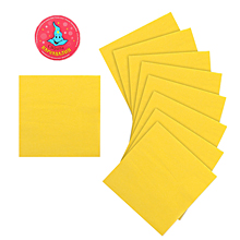Салфетки бумажные однотонные, желтый (20 шт, 25*25 см)