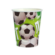 Набор бумажных стаканов "Футбол" (10 шт)