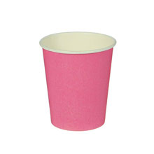 Набор одноразовых стаканчиков из бумаги - розовые (6 шт)