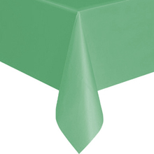 Скатерть однотонная для праздника (зеленая,  137х183 см)