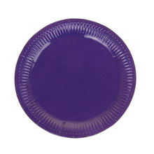 Набор праздничных тарелок - фиолетовые (6 шт, 23 см)