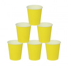 Набор бумажных стаканчиков  (10 шт, желтые)