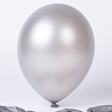 Воздушный шарик (13 см) (серебристый)