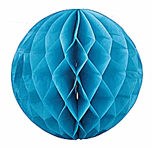 Бумажные шары-соты (15 см, 1 шт), голубой