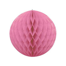 Бумажные шары-соты (15 см, 1 шт) (розовый)