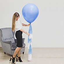 Шар воздушный с тассел-лентой "Для малыша" , 60 см.