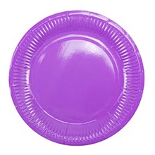 Бумажные тарелки "Фиолетовое настроение" (6 шт, 18 см)
