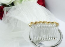 Фата для свадебного девичника - айвори