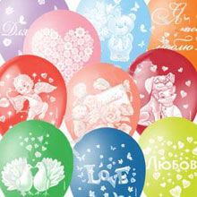 Набор воздушных шаров для декора "Любовь-любовь" (10 шт, 30 см)