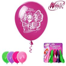 Набор воздушных шаров "С днем рождения Винкс, Winx", 5 шт