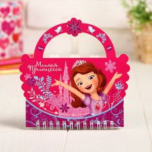 Сувенирный блокнот-сумочка "Принцесса София"