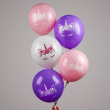 Набор воздушных шаров "Единорог-цветочный", 10 шт(30 см)