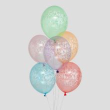 Набор воздушных шаров на день рождения "Пастель" (5 шт) (35 см)