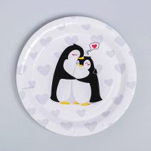 Набор бумажных тарелок "Пингвинчики", 6 шт.(18 см)