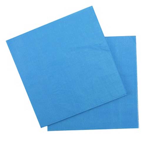 Бумажные салфетки, голубой (12 шт, 33 см)